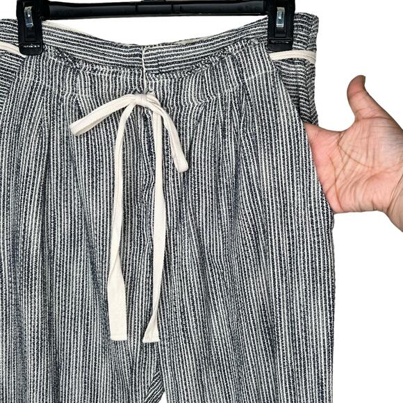 Free People Light at Sunrise Cotton Pants Indigo Blue OB913628 Size 6 - Picture 3 of 9